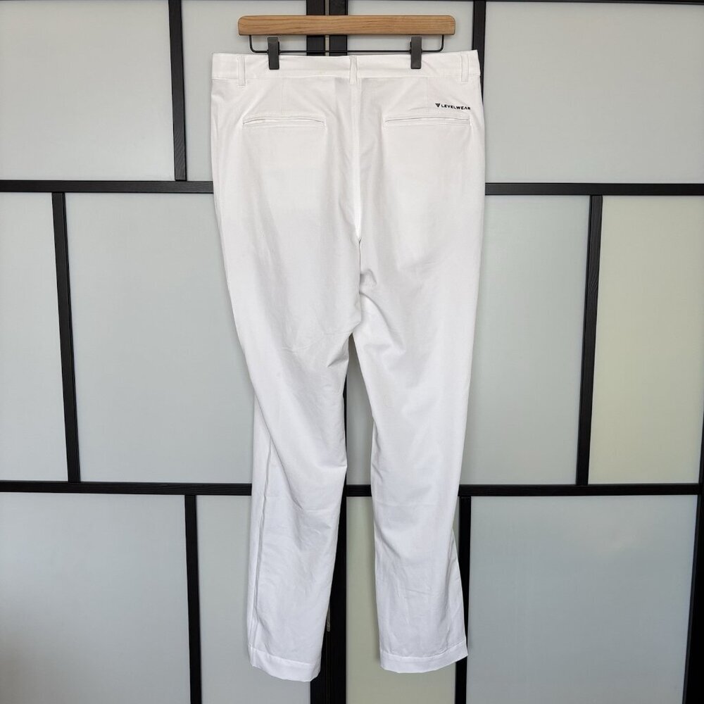 Men's Levelwear‎ Golf Performance Pants Size 34x33 White Preppy